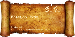 Bottyán Iván névjegykártya